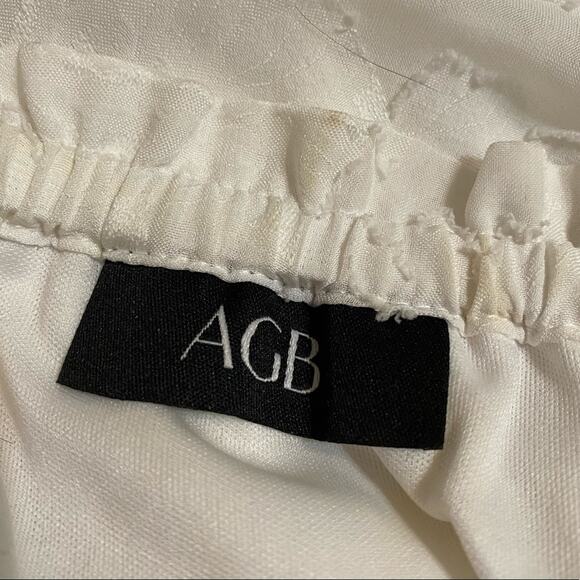 Off the shoulder sheer overlay ruffle blouse size M - Picture 4 of 6